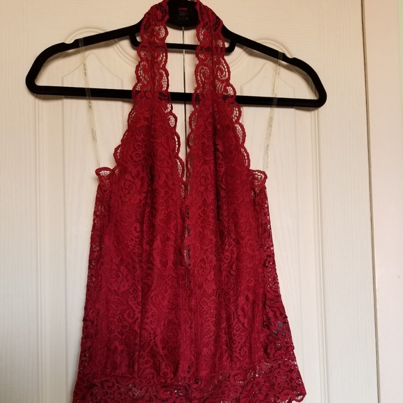 Tops - NWT_LoveCulture Bodysuit (Wine)